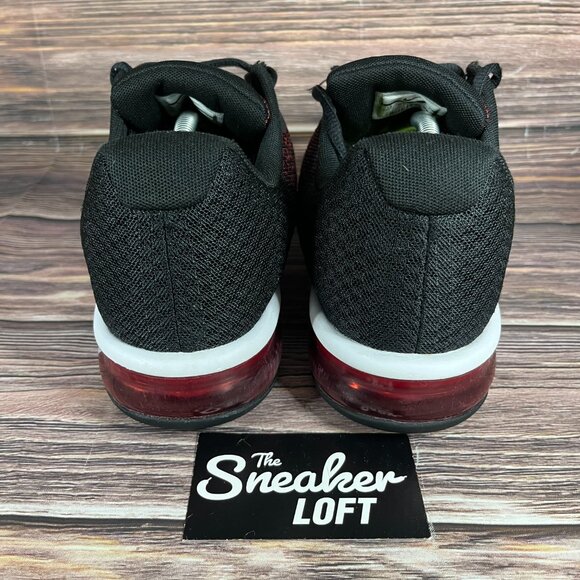 Nike Air Max Sequent 2 Bred Men's Athletic Shoes Red Black - Picture 4 of 8